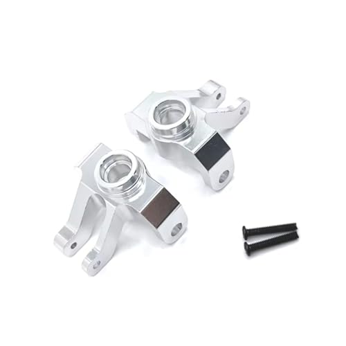 PLOQAZEH RC Car Upgrade Zubehör Für MN Für MN128 MN86 G500 1/12 Metall Vorderachse Lenkbecher Fernbedienung Auto Kettenfahrzeug Teile Und Zubehör Upgrade Ersatz Verwendung(Silver) von PLOQAZEH