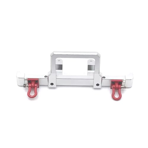 PLOQAZEH RC Car Upgrade Zubehör Für MangNiu D90 D91 D96 Für MN 98 99S V1 Metallstoßstange Vorne Antikollisionsfernbedienung Autoteile Und Zubehör Upgrades Ersatzverwendung(Silver) von PLOQAZEH