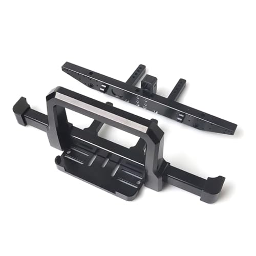 PLOQAZEH RC Car Upgrade Zubehör Für TRX-4 Für Defender 1/10 Aluminium Frontstoßstange Hinten Mit Winde Abschlepphaken Halterung Set RC Crawler Teile Ersatz Und Verwendung von PLOQAZEH