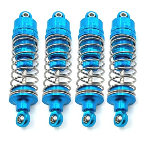 PLOQAZEH RC Car Upgrade Zubehör Für WLtoys 104016 104018 1/10 Metall Hydraulische Externe Für Frühling Stoßdämpfer RC Auto Teile Und Zubehör Upgrades Ersatz Verwenden(Blue) von PLOQAZEH