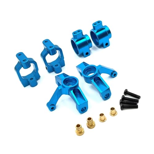 PLOQAZEH RC Car Upgrade Zubehör Für WLtoys 104072 104001 104002 1/10 Metall-Lenkbecher Hinten C Für Sitzsatz RC-Autoteile Und Zubehör Upgrades Ersatz Und Verwendung(Blue) von PLOQAZEH