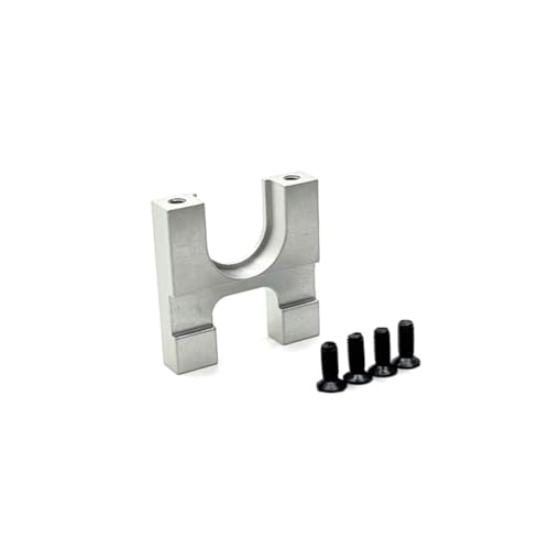 PLOQAZEH RC Car Upgrade Zubehör Für WLtoys 104072 104001 104002 1/10 Metall Untersetzungsgetriebehalter Fernbedienung Autoteile Und Zubehör Upgrade Ersatz Und Verwendung(Silver) von PLOQAZEH