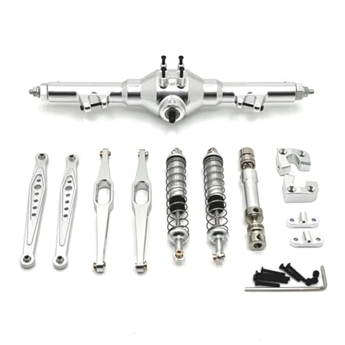 PLOQAZEH RC Car Upgrade Zubehör Für WLtoys 124006 12423 12427 12428 12429 1/12 Metall Fragile Kit Paket RC Auto Teile Und Zubehör Upgrades Ersatz Und Verwendung(Silver) von PLOQAZEH