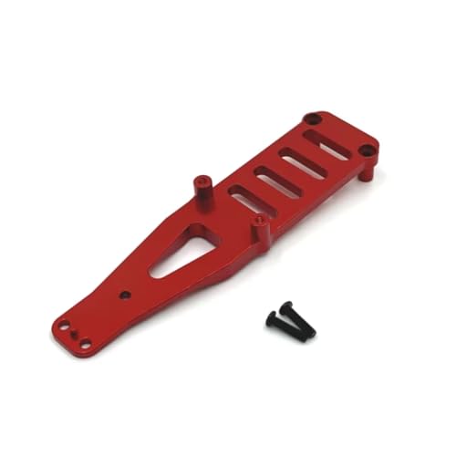 PLOQAZEH RC Car Upgrade Zubehör Für WLtoys 124006 12423 12427 12428 12429 RC Auto Metall Zweite Bodenplatte Fernbedienung Auto Teile Und Zubehör Upgrades Ersatz(Red) von PLOQAZEH