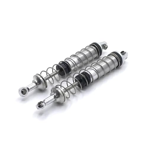 PLOQAZEH RC Car Upgrade Zubehör Für WLtoys 12428 12429 12427 12423 104009 12401 12402 12403 12404 12409 Metall Hydraulische Stoßdämpfer RC Auto Teile Ersatz Verwenden(Silver) von PLOQAZEH