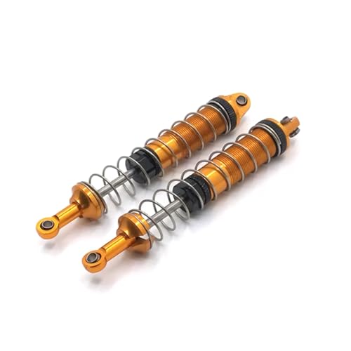 PLOQAZEH RC Car Upgrade Zubehör Für WLtoys 12428 12429 12427 12423 104009 12401 12402 12403 12404 12409 Metall Hydraulische Stoßdämpfer RC Auto Teile Ersatz Verwenden(Yellow) von PLOQAZEH