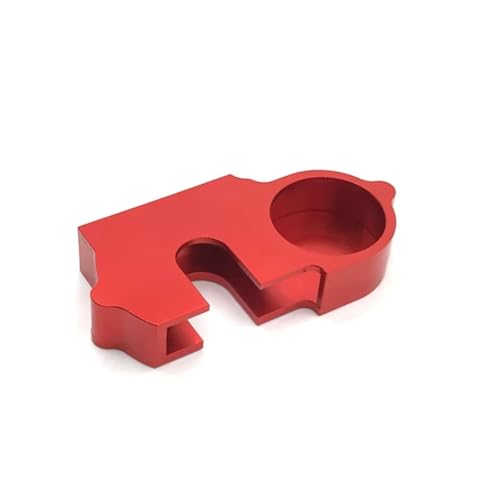 PLOQAZEH RC Car Upgrade Zubehör Für WLtoys 144010 144001 144002 1/12 124016 124017 124018 124019 1/14 Metallgetriebeabdeckung RC Autozubehör Upgrade Ersatz Und Verwendung(Red) von PLOQAZEH