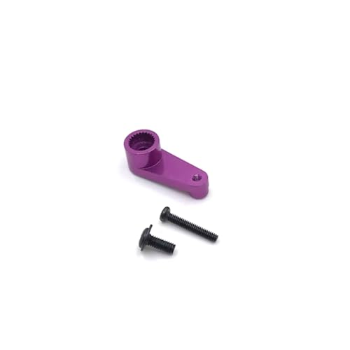 PLOQAZEH RC Car Upgrade Zubehör Für WLtoys 144010 144001 144002 124016 124017 124018 124019 Metall 28T Servo Arm RC Auto Teile Und Zubehör Upgrade Ersatz Und Verwenden(Purple) von PLOQAZEH