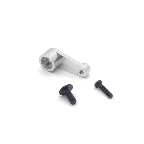 PLOQAZEH RC Car Upgrade Zubehör Für WLtoys 144010 144001 144002 124016 124017 124018 124019 Metall 28T Servo Arm RC Auto Teile Und Zubehör Upgrade Ersatz Und Verwenden(Silver) von PLOQAZEH