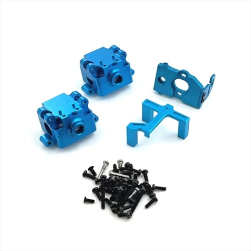 PLOQAZEH RC Car Upgrade Zubehör Für WLtoys 284161 284010 284131 K989 K969 K979 P929 1/28 Metallgetriebemotor Lenkgetriebebasis RC Autoteile Austausch Und Verwendung(Blue) von PLOQAZEH