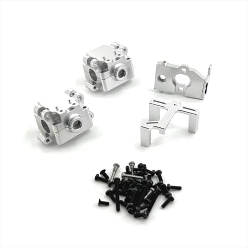 PLOQAZEH RC Car Upgrade Zubehör Für WLtoys 284161 284010 284131 K989 K969 K979 P929 1/28 Metallgetriebemotor Lenkgetriebebasis RC Autoteile Austausch Und Verwendung(Silver) von PLOQAZEH