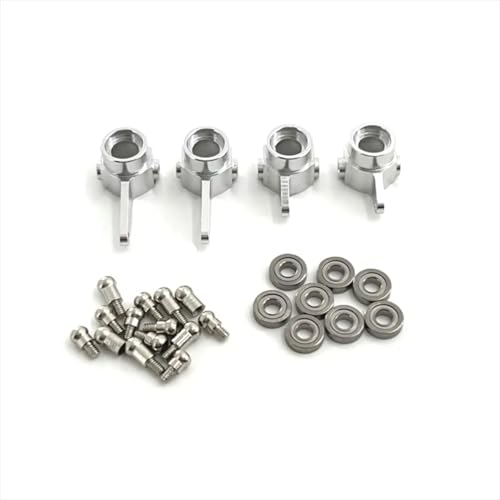 PLOQAZEH RC Car Upgrade Zubehör Für WLtoys 284161 284010 284131 K989 K979 K969 P929 P939 1/28 Metall Lenkbecher 3 * 7 * 2 Mm Lager RC Autoteile Austausch Und Verwendung(Silver) von PLOQAZEH