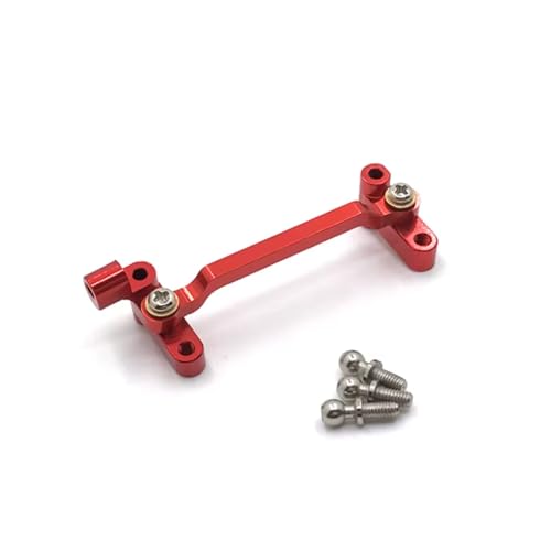PLOQAZEH RC Car Upgrade Zubehör Für WLtoys A949 A959 A969 A979 K929 Metalllenkgruppe RC Auto Kettenfahrzeugteile Und Zubehör Upgrade Ersatz Und Verwendung(Red) von PLOQAZEH