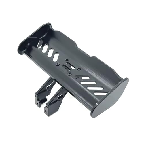 PLOQAZEH RC Car Upgrade Zubehör Für WLtoys Für Rlaarlo 1/14 1/12 Metallheckhalterung Fin Fernbedienung Auto Kettenfahrzeug Teile Und Zubehör Upgrade Ersatz Verwendung(Black) von PLOQAZEH