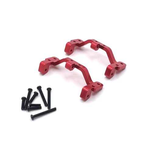 PLOQAZEH RC Car Upgrade Zubehör Für WPL C14 C24 B14 B24 1/16 Metall Spurstangenhalter RC Auto Geländefahrzeuge Teile Und Zubehör Upgrades Austausch Und Verwendung(Red) von PLOQAZEH