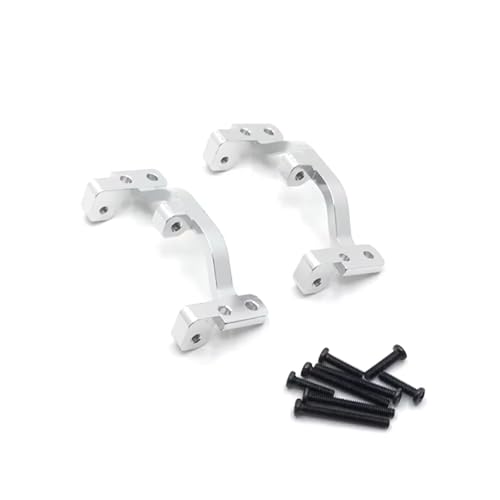 PLOQAZEH RC Car Upgrade Zubehör Für WPL C14 C24 B14 B24 1/16 Metall Spurstangenhalter RC Auto Geländefahrzeuge Teile Und Zubehör Upgrades Austausch Und Verwendung(Silver) von PLOQAZEH