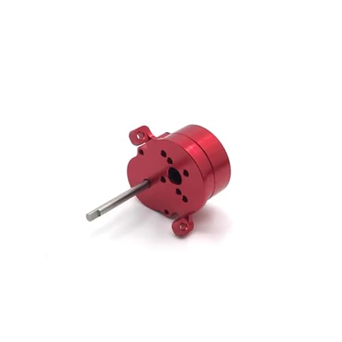 PLOQAZEH RC Car Upgrade Zubehör Für WPL D12 1/10 Metall Stahl Mittelgetriebe RC Auto LKW Geländewagen Kettenfahrzeuge Teile Und Zubehör Upgrades Ersatzverwendung(Red) von PLOQAZEH
