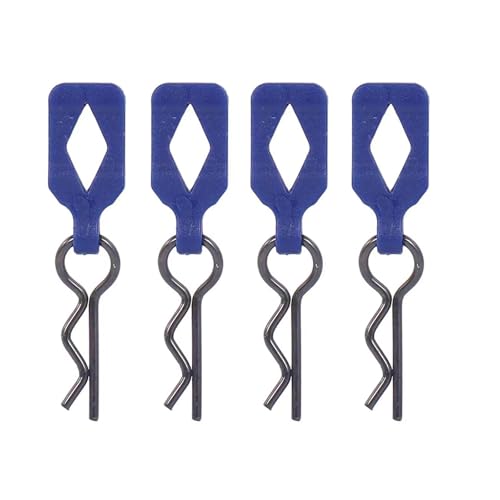 RC Autoteile Für Arrma Für Kraton Für Axial Für SCX10 Für Traxxas Für Trx4 1/8 1/10 4Pcs Körper Clip Retainer Shell Feste Schnalle Upgrade Teile(Blue) von PLOQAZEH