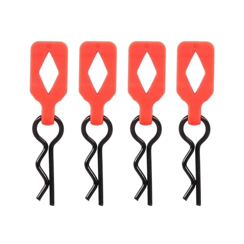 RC Autoteile Für Arrma Für Kraton Für Axial Für SCX10 Für Traxxas Für Trx4 1/8 1/10 4Pcs Körper Clip Retainer Shell Feste Schnalle Upgrade Teile(Orange) von PLOQAZEH