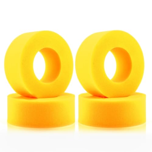 RC Autoteile Für Axial Für SCX10 90046 Für Traxxas Für TRX4 D90 1/10 1,9 "Rad Reifen Einsatz Schaum Schwamm Modifikation RC Crawler Auto Ersatzteile Zubehör(Yellow) von PLOQAZEH