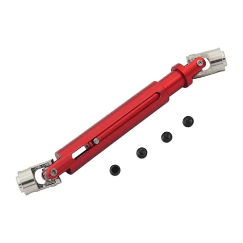 RC Autoteile Für Axial Für SCX10 AX10 Für Tamiya Für CC01 D90 1/10 1 Pcs Aluminium Antriebswelle Joint CVD Teile 103-150mm RC Für Rock Crawler(Red) von PLOQAZEH
