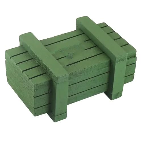 RC Autoteile Für Axial Für SCX10 Für Traxxas Für TRX4 Für Trx6 D90 Für Rgt Für Yikong Für Redcat 1/10 Dekoratives Zubehör Achskasten Holzkiste(Green) von PLOQAZEH