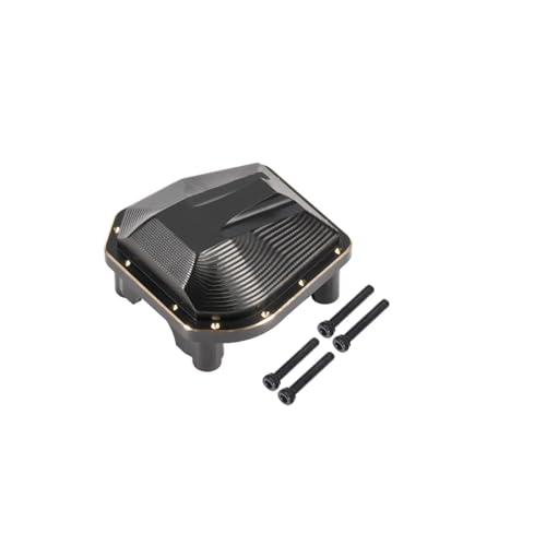 RC Autoteile Für Axial Für SCX10 PRO 4x4 Für LCG 1/10 Skala Heavy Duty Schwarz Messing Diff Abdeckung 33g RC Comp Crawler Für Chassis Vorne Hinterachse Upgrade(1pcs) von PLOQAZEH