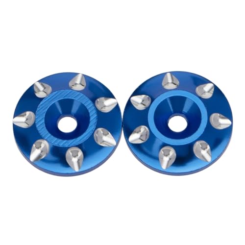 RC Autoteile Für HSP Für HPI Für Hobao Für Tamiya 1/10 1/8 Metallflügelbefestigungsschwanzscheibe M3 Schraubendichtung RC-Auto Offroad-Buggy Short Course Truck Autoteile(Blue) von PLOQAZEH