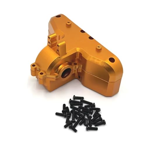 RC Autoteile Für MJX Für Hyper Go Für 14301 Für 14302 Für 14303 1/14 Metall Hinten Getriebe Gehäuse Getriebe Box Differential Fall RC Auto Upgrade Teile(Yellow) von PLOQAZEH