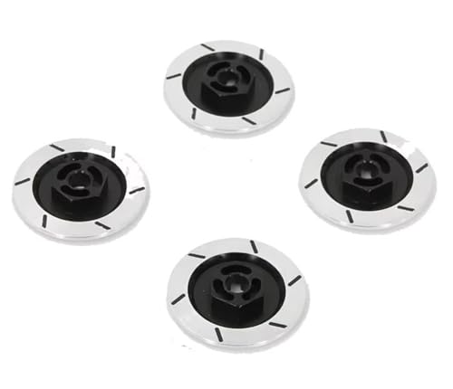 RC Autoteile Für MN86 Für MN G500 Für HSP 94123 94122 Für Tamiya Für Tt01 1/10 RC Auto Zubehör Bremsscheibe Felge Box Metall Hex Adapter 12MM RC Auto Teile(Black) von PLOQAZEH