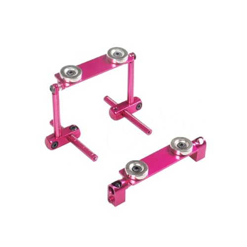 RC Autoteile Für Tamiya Für HSP 94123 94122 416 417 RC Drift Für Sakura XI CS Für Redcat 1/10 Aluminiumlegierung Magnet Unsichtbare Karosseriepfosten Verstellbare Halterung(Red) von PLOQAZEH
