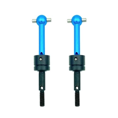 RC Autoteile Für Tamiya Für TT-01 Für TT-02 TA04 1/10 Metall CVD RC Auto Kardan Antriebswelle 53792 RC Auto Upgrade Teile(Blue,2pcs) von PLOQAZEH