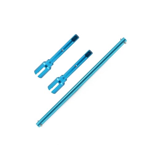 RC Autoteile Für Tamiya Für TT-02 Für TT02B 1/10 Zentrale Antriebswelle Und Propeller Joint Metall Upgrade Teile Set RC Für Spielzeug Auto Teile Zubehör(Blue) von PLOQAZEH