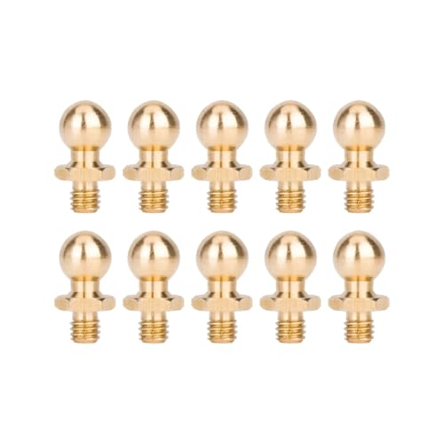 RC Autoteile Für Tamiya Für TT01 Für TT02 Für Sakura D5 1/10 10Pcs M3 Messing Ball Kopf Schrauben Anhänger Zubehör RC Drift Auto Ersatzteile Für Universal von PLOQAZEH