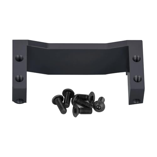 RC Autoteile Für Tamiya Für TT02 54977 1/10 CNC Aluminium Servo Halterung Basis Halter RC Auto Upgrade Teile Ersatz Zubehör(Black) von PLOQAZEH