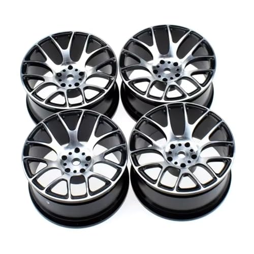 RC Autoteile Für Tamiya Für Tt-01 Für Tt-02 Xv-01 Für Hsp Für Hpi 1/10 Ersatz Aluminium Legierung Metall Felge Hub Verbesserte Reparatur Teile(Black) von PLOQAZEH