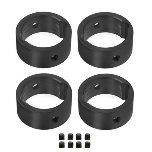 RC Autoteile Für Traxxas 1/5 Für X-Maxx 1/6 Für XRT RC Auto Upgrade Teile 4 Stücke Metall Differential Drive Cup Hülse Stick Cup Verstärkung Ring Dekoration(Black) von PLOQAZEH