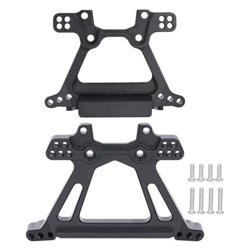 RC Autoteile Für Traxxas BL-2S Für Slash 4x4 4WD 1/10 1Set Aluminiumlegierung Vorder- Und Hinterraddämpferturm RC Auto Ersatz Upgrade Teile(Black) von PLOQAZEH