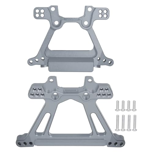 RC Autoteile Für Traxxas BL-2S Für Slash 4x4 4WD 1/10 1Set Aluminiumlegierung Vorder- Und Hinterraddämpferturm RC Auto Ersatz Upgrade Teile(Silver) von PLOQAZEH