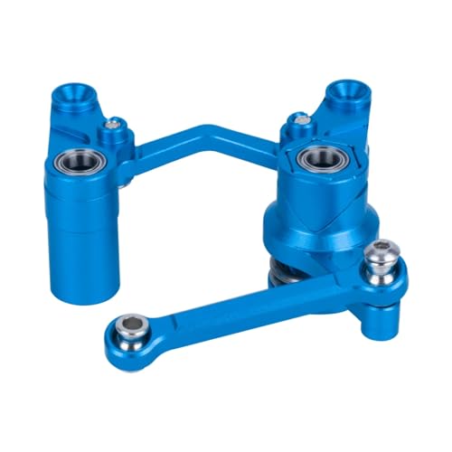 RC Autoteile Für Traxxas BL-2S Für Slash 4x4 4WD CNC Gefräste Aluminium Lenkung Umlenkhebel Und Drag Link Servo Saver Set Upgrade Teile Präzision(Blue) von PLOQAZEH