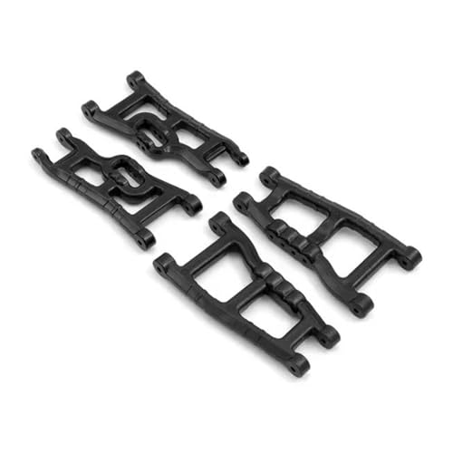 RC Autoteile Für Traxxas Für Slash 2WD Für VXL Für Nitro Für Slash Für Rustler Für Raptor 1/10 RC Vorderen Und Hinteren Suspension Arm Set Ersatz RC Auto Upgrades Teile(Black) von PLOQAZEH