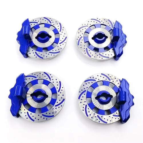 RC Autoteile Für Traxxas Für Unlimited Für Desert Für Racer Für UDR Für 8569 1/7 4PCS Aluminium Legierung Geistige Bremsscheibe Stick Hub(Blue) von PLOQAZEH