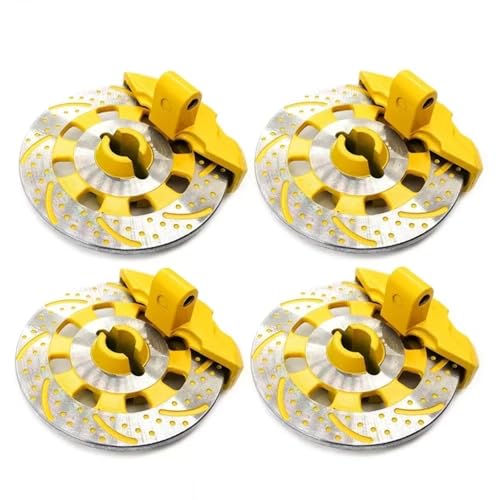 RC Autoteile Für Traxxas Für Unlimited Für Desert Für Racer Für UDR Für 8569 1/7 4PCS Aluminium Legierung Geistige Bremsscheibe Stick Hub(Yellow) von PLOQAZEH