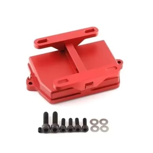 RC Autoteile Für Traxxas Für X-maxx 6S 8S 1/5 Für XRT 8S 1/6 Metall Radio Gerät Empfänger Box Draht Abdeckung RC Auto Upgrade Teile Zubehör Ersatz 7724(Red) von PLOQAZEH