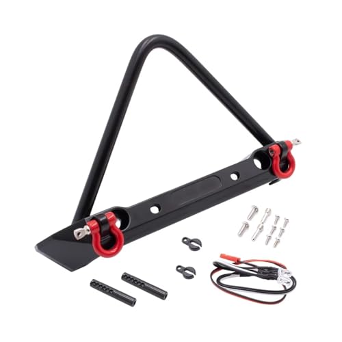 RC Car Upgrade Zubehör Für Axial Für SCX10 II 90046 Für Traxxas Für TRX-4 Metall Frontstoßstange Mit Lichtern RC Crawler Autoteile Und Zubehör Upgrades Ersatzverwendung von PLOQAZEH