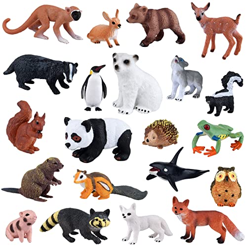 PLULON 21 teilige Safari Tiere Figuren Spielzeug Waldtierfiguren Realistische Wilde Zootiere Figuren Waldtiere Kunststoff Dschungeltier Spielset Tortenaufsatz für Babyparty Geburtstagsgeschenke PLULON 21 teilige Safari Tiere Figuren Spielzeug Waldtierfiguren Realistische Wilde Zootiere Figuren Waldtiere Kunststoff Dschungeltier Spielset Tortenaufsatz für Babyparty Geburtstagsgeschenke von PLULON