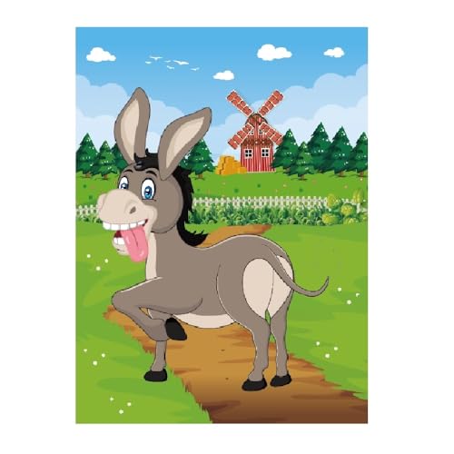 Steck dem Esel den Schwanz an, Spiel für Kinder mit Schwanzaufklebern, PLULON Esel-Poster, Steckspiel für Kinder, Geburtstagsparty, Gastgeschenke, Karneval, Wanddekoration zu Hause, Klassenzimmer, Fam Steck dem Esel den Schwanz an, Spiel für Kinder mit Schwanzaufklebern, PLULON Esel-Poster, Steckspiel für Kinder, Geburtstagsparty, Gastgeschenke, Karneval, Wanddekoration zu Hause, Klassenzimmer, Fam von PLULON