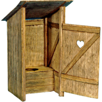 PLUS MODEL 263 1:35 Holz-Toilette PLUS MODEL 263 1:35 Holz-Toilette von PLUS MODEL