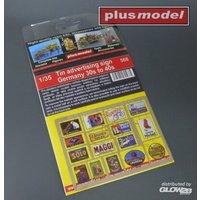 PLUS MODEL 568 1:35 Tin advertising sign Germany PLUS MODEL 568 1:35 Tin advertising sign Germany von PLUS MODEL