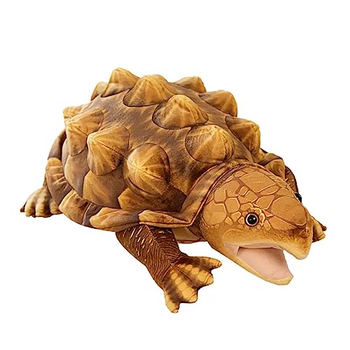 PLUSHIVE Stofftiere, Schildkröte, Plüschtier, 69,9 cm, schleichende Schildkröte, Plüschspielzeug, weiches Schnappschildkröte, Plüschpuppen für Kinder, Stoffmodell, Spielzeug, Geschenke, Braun von PLUSHIVE